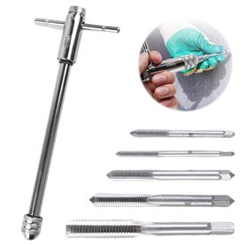 SPORWAY Kit de Taraudage et Filetage Professionnel : 5 Pièces M3-M8