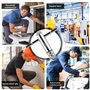 SPORWAY Kit de Taraudage et Filetage Professionnel : 5 Pièces M3-M8, Tarauds Coniques et Filières en Acier Haute Résistance, Clé