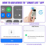 Lot de 2 thermomètres WiFi - Hygromètre intelligent d'intérieur - Hygromètre WiFi - Capteur d'humidité de température sans fil a