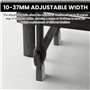 LEKEFETO Lot de 4 rehausseurs de meubles réglables de 10 cm - Pour pieds de chaise ronds carrés de 10 à 37 mm de large - Pour ca