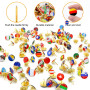 Lot de 200 punaises drapeau national : punaises décoratives LEKEFETO punaises décoratives pays carte punaises métal pins créatif