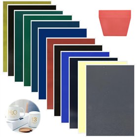 Lot de 12 feuilles de papier couleur gravé au laser pour diodes CO2
