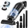 Czemo Aspirateur Voiture Puissant 9000Pa 120W Mini Aspirateur à Main sans Fil Rechargeable avec Filtre HEPA USB Aspirateur de Ta