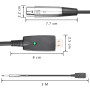SinLoon Câble de microphone USB vers XLR 3 m USB mâle vers XLR femelle Câble convertisseur 3 broches Câble audio de studio pour 
