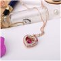 Kruckel Plaqué Or Rose avec Cristaux/Collier/Pendentif en forme de Coeur pour Femme /5091052