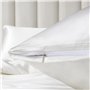 Teamllong Satin Housse de Couette 220x240 Blanc, 3 Pièces Couleur Pure Satinée Parure de Lit Adulte 2 Personnes Luxe Lisse Doux 