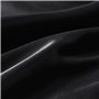 Teamllong Satin Housse de Couette 200x200 Noir, 3 Pièces Couleur Pure Satinée Parure de Lit Adulte 2 Personnes Luxe Lisse Doux S