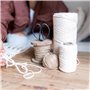 Gentpovth Fil Macramé Corde Macramé 2 Rouleaux Cordons, 2 mm x 100 m Cordon en Coton macramé Doux, Fil macramé Naturel Coton Cor