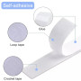 Gentpovth 2 pièces Scratch Autocollant Double Face-Bande Scratch Adhésive,Bande Agrippantes Adhésives Autocollant Puissant Hook 