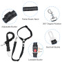 Diompirux 2 pièces Ceinture Chien Voiture, Ensemble de Harnais et Laisse de sécurité de Voiture, Multifonction Tissu Réglable Ny