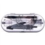 8 pièces Kit Geometrie Compass Gris Transparent Ensemble de Géométrie Kit de Géométrie Mathématique Règle Protractor Compass Pen