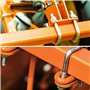 4 Pièces Bride de Fixation, Fixation par Boulon en U, Boulon en U, Fixation Coffre de Toit, Cadre Durables, Boulon U Carré en Ac