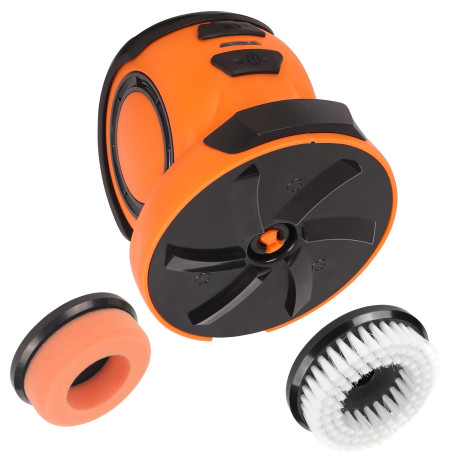 Apritsce Grattoir À Glace Électrique 3 en 1 avec Brosse de Nettoyage et Ouate de Polissage
