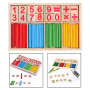 OFKPO Bâton en Bois de Mathématique Matériel Educatif pour Enfants, Bâtons Bois Mathématiques Intelligence Préscolaire Jouet Edu