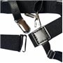OFKPO 1 Paire Antidérapante Clips, Soutien-Chemise Verrouillage Pince à Chemise Antidérapant et Anti-Ride Bretelle pour Homme et