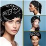 JJiaoLinin Bandana, Lot de 2 Foulard carré,Classique Bandanas Foulard avec Motif cachemire fichu,Accessoires de costume d'Hallow