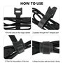 Lot de 100 attaches de câble réutilisables réglables de qualité supérieure pour l'organisation des câbles, attaches Velcro polyv