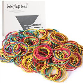 500 Pièces elastique bandes élastiques colorées caoutchouc pour classeurs et dossiers en caoutchouc Pour l'école la maison le bu