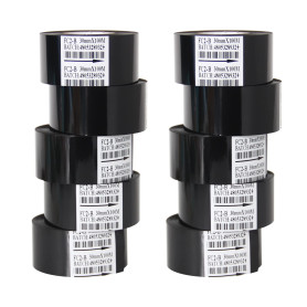 10 rouleaux de ruban de marquage à chaud noir