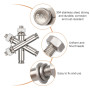 Iyowei 15 Pièces Vis d'Expansion Inoxydable 304 Boulon d'Expansion en Acier Inoxydable Cheville à Béton Charge Lourd Devoir Ancr