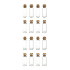 WYAN 16 mini bouteilles de souhaits en verre avec bouchons en liège