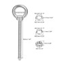 2 Ensembles M4x50mm Œil Boulon avec Écrou Rondelle 304 Inox Acier Épaulement Levage Anneau Œil B