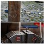 sourcing map Levage Œil Boulon, 2 Ensembles M4x50mm Œil Boulon avec Écrou Rondelle 304 Inox Acier Épaulement Levage Anneau Œil B