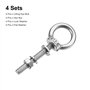 sourcing map Levage Œil Boulon, 4 Ensembles M6x40mm Œil Boulon avec Écrou Rondelle 304 Inox Acier Épaulement Levage Anneau Œil B