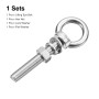 sourcing map Levage Œil Boulon, 1 Ensemble M16x100mm Œil Boulon avec Écrou Rondelle 304 Inox Acier Épaulement Levage Anneau Œil 