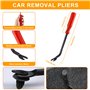 Miiepls Lot de 725 clips de fixation de voiture en plastique avec outils, serre-câbles et coussin éponge pour une application un