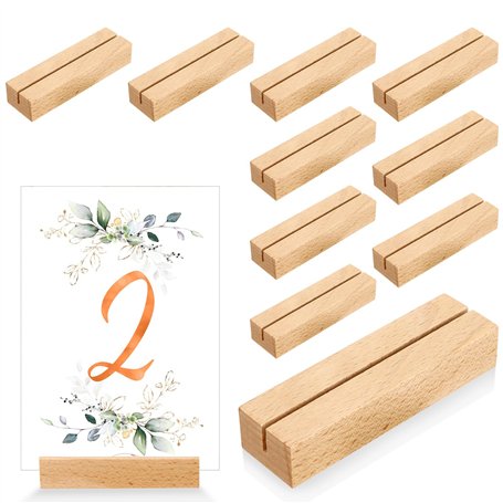 Litimkat 10 Pièces Porte Carte Bois