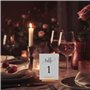 Litimkat 10 Pièces Porte Carte Bois, porte cartes photo en bois pour mariages, banquets et fêtes, porte-numéros de table en hêtr