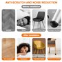 Chaise Protecteurs de Sol en Silicone Noir avec Patins en Feutre