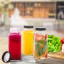 6pcs Bouteilles Verre Reutilisable