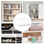 Kasanni 8 PièCes Separateur Etagere 30 X 20 Cm Transparent SéParateurs D'éTagèRes en Acrylique Convient Aux Chambres à Coucher, 
