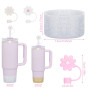 5 pcs Portable Bouchon Anti-Poussière En Paille 2 manchon en silicone pour gobe