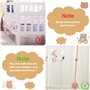 Auauraintt Support mobile pour lit bébé, support mobile bébé réglable en hauteur en bois, adapté aux lits d'enfants Suspension C