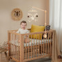 Auauraintt Support mobile pour lit bébé, support mobile bébé réglable en hauteur en bois, adapté aux lits d'enfants Suspension C