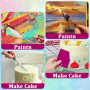 15 Pièces Couteaux à Peindre en Acier Inoxydable, 9 Spatule Peinture 6 Couteaux à Palette, Palette Professionnel, Peinture Gratt