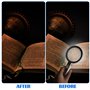 Loupe Grossissante avec 18 LED et Support