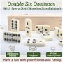 jeu de 6 dominos 28 pièces avec étui en boi