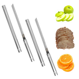 NEERIX Lot de 2 Couteaux à Fruits Portables Multi-Usages Avec Fourreau - Multifonction Pour l'Extérieur Avec Étui - Bâton de Cou