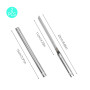 NEERIX Lot de 2 Couteaux à Fruits Portables Multi-Usages Avec Fourreau - Multifonction Pour l'Extérieur Avec Étui - Bâton de Cou