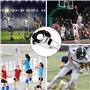 jatimdotin Lot de 5 Sifflets, Acier Inoxydable Sports Lanière, Sifflet Arbitre Football, Sifflet Puissant et Net pour Les Entraî