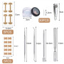 105 Pcs Kit Ongles Incarnésen Forme De C,Correction Des Ongles Des Orteils - Correction Des Ongles Des Orteils Incarnés,Orteil K