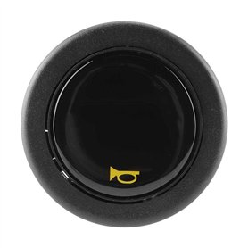 Fydun Voiture Klaxon Universelle Modifiée Bouton Avertisseur de Volant Noir