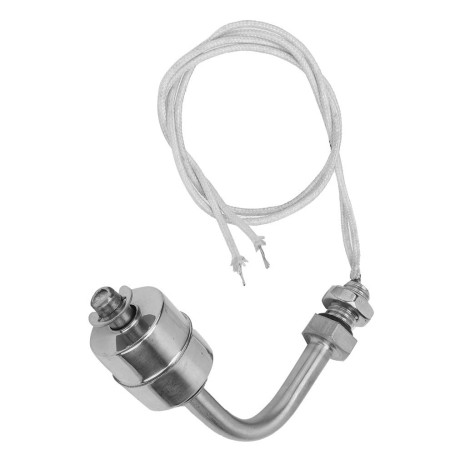 Capteur de Niveau de Liquide Interrupteur à Flotteur Résistant à la Chaleur pour Capteur de Niveau d'Eau 0~220V 75mm en Acier In