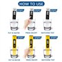 4-en-1Testeur PH TDS Mètre Électronique,Testeur PH Mètre Électronique, TDS&EC Mètre Température, Auto Calibration,PH Mètre avec 