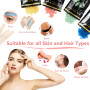 LWMTT Chauffe Cire 500ml Chauffe Cire Epilation Inclure 400g Perles de Cire Appareil Cire Epilation Professionnelle Pour Tous Ty