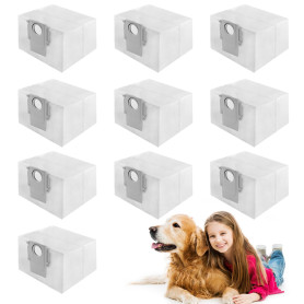 10 Sacs à Poussière Accessoires pour Xiaomi Roborock S8+/S8 Pro Ultra S7 MaxV Ultra/S7 Pro Ultra/Q7+/ Q7 Max+/Q5+/T8